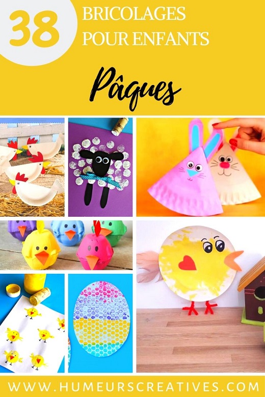 30 Bricolages de Pâques Faciles pour Enfants - Journal de Maman