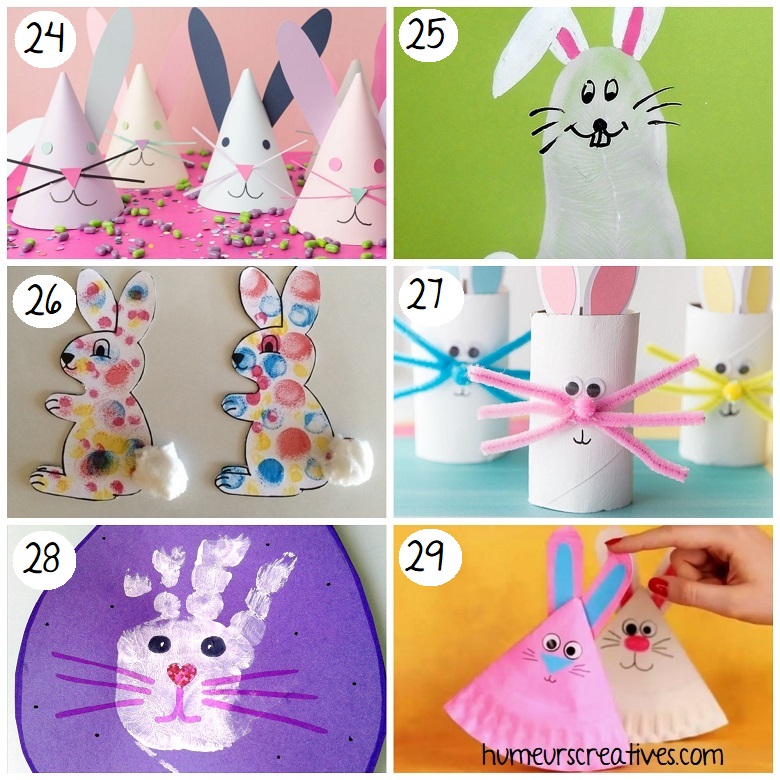 Des bricolages de Pâques faciles à faire avec les enfants en