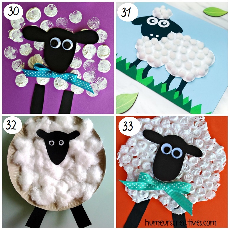 Bricolages de Pâques pour enfants : fabriquer des moutons