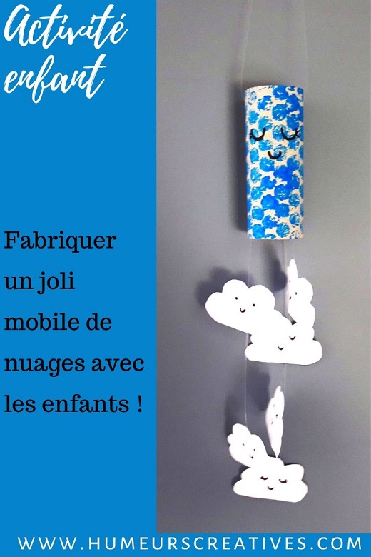 Fabriquer un joli mobile de nuage avec les enfants