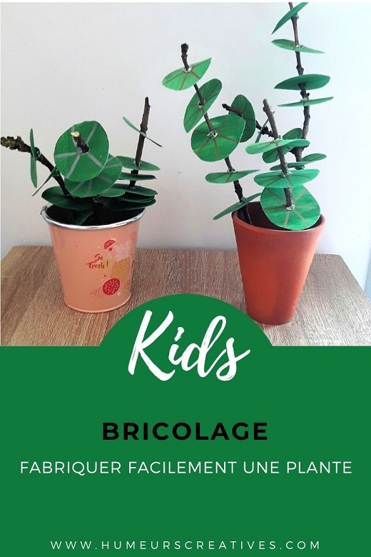 Fabriquer une plante en carton, un bricolage facile pour les enfants