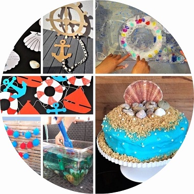 anniversaire enfant sur le thème de la mer : décoration et activités pour gouter d'anniversaire