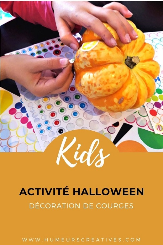 décorer des courges pour Halloween avec les enfants