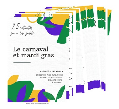 Visuel ebook 25 activités ppur les petits - Carnaval et Mardi Gras