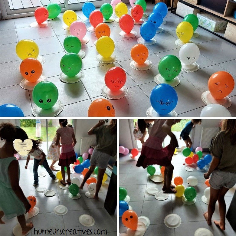 jeu anniversaire : explosion de ballons Kawaii