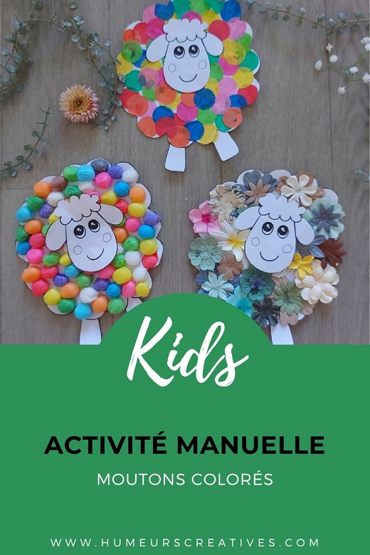 Activité manuelle pour enfants : mouton en papier