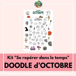 Doodle du mois d'octobre - kit créatif pour enfants