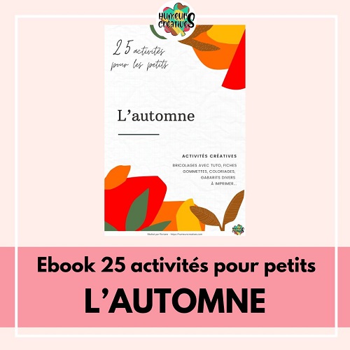Ebook d'activités pour les enfants "25 activités créatives pour les petits sur le thème de l'automne"