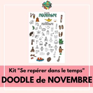 kit créatif : doodle du mois de novembre