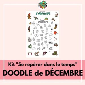 doodle décembre - kit créatif pour enfants