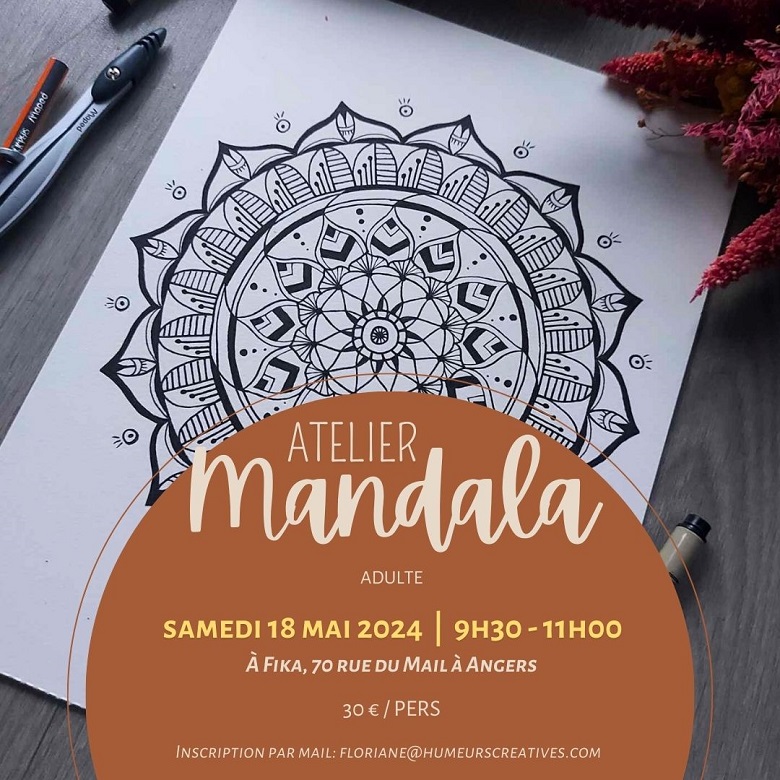 Atelier créatif Mandala sur Angers