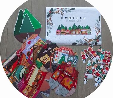 Le marché de Noël, un calendrier de l'Avent illustré et ludique pour les enfants