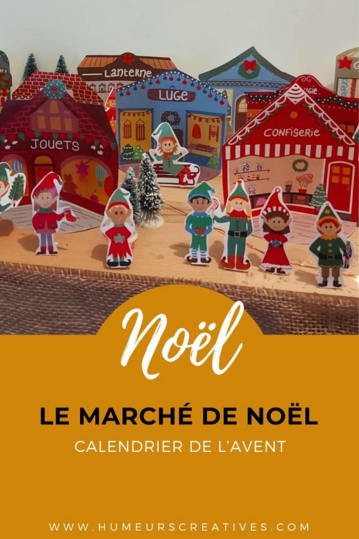 Calendrier de l'avent pour les enfants : le marché de Noël avec les lutins